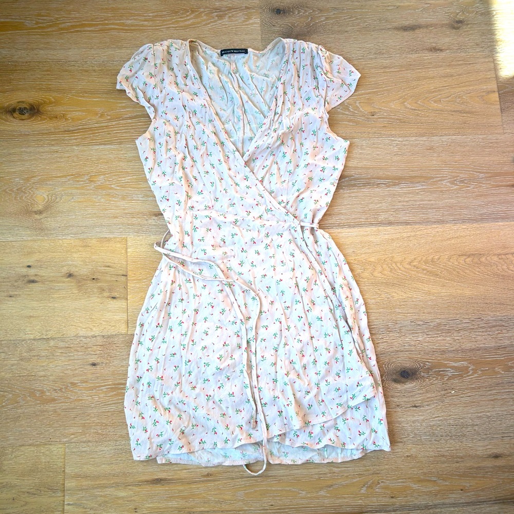 Brandy Melville Pink Wrap Dress